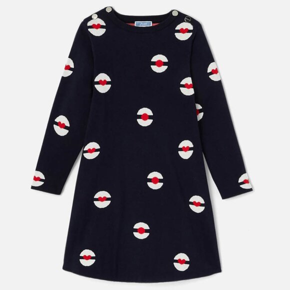 Jacadi Other - Jacadi Paris Jaquard Knit Dress with Sailor Berets